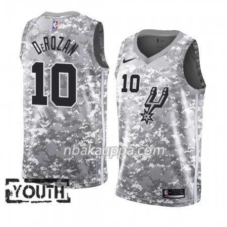 San Antonio Spurs DeMar DeRozan 10 2018-19 Nike Harmaa Pelipaidat Swingman - Lasten